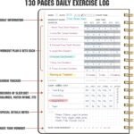 Workout Journal, Fitness Journal for Women & Men, A5 Workout Log Exercise, Fitness Trackers Plan Week With Goals, Calendar, Loss Weight Diet Training, Progress, Gym & Home Workouts (Black) - Image 5