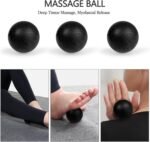 5 in 1 Foam Roller Set High Density Foam Roller Patented, Massage Stick, Massage Ball, Resistance Band for Deep Muscle Massage Pilates Yoga, Fitness for Trigger Point Release - Image 5
