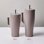 BrüMate Era 40 oz Tumbler with Handle and Straw | 100% Leakproof Insulated Water Bottle Tumbler with Lid and Flexible SoftSip Straw | Made of Stainless Steel | Cup Holder Friendly | 40oz (Mocha) - Image 6