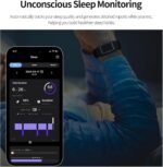 Smart Bracelet,Activity Trackers for Man&Women,Fitness Tracker Band, 24H Sleep Tracker,All-Day Continuous Heart Rate Blood Pressure Stress HRV Monitor,170+ Sport Mode with Free APP (Green) - Image 3