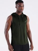 Neleus Men's Workout Tank Tops 3 Pack Sleeveless Running Shirts with Hoodie - Image 3