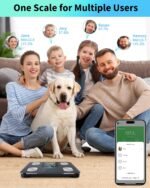 arboleaf Smart Scale for Body Weight and Fat, High-Precision Digital Bathroom Scale with 4-Electrode BIA, 7-in-1 Display for BMI Body Fat Muscle Mass, 14 Metrics in App, Trend Tracking, Max 400lb - Image 5