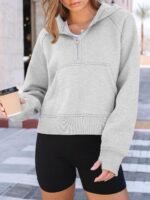 AUTOMET Womens Hoodies Fleece Fall Fashion Outfits Workout Sweatshirts Y2k Winter Zip Up Jackets Oversized Tops Clothes 2025 - Image 3