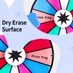 6 Inch Spinning Wheel for Prize with 12 Slots and Stand, Party Game Roulette Spinner for Events, Vendor Booths, Classroom Activities, Carnival Games - Image 5