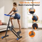 OWLSKY Stair Stepper for Home, Vertical Climber Exercise Machine with Stable Triangular Frame, LCD Monitor, Smooth & Quiet Motion, Full Body Workout Equipment, Supports 330 LBS - Image 3