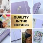 Life & Apples Wellness Journal Planner – Food Log, Fitness Tracker, Habit Tracker, Weight Loss Journal for Diet Tracking and Health Goals, Undated, Size A5 Lavender - Image 5