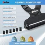 ZELUS Weighted Vest for Men and Women | 4-10lb/11-20lb/20-32lb Vest with 6 Ironsand Weights for Home Workouts | Adjustable Body Weight Vest Exercise Set for Cardio and Strength Training - Image 4