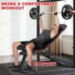 XDDIAS Workout Bench, Adjustable Weight Bench with Leg Extension and Leg Curl, Extended Headrest, 900LBS Preacher Curl Bench Incline Decline Flat Workout Bench for Home Gym Full Body Exercise - Image 5