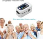WRINERY Fingertip Pulse Oximeter, Oxygen Saturation Monitor, O2 Saturation Monitor, OLED Portable Oximetry with Batteries, Lanyard (Gray-White) - Image 4