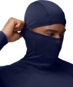 Men's Compression Shirt Hoodie with Mask, Long Sleeve Athletic Base Layer Top, Cool Dry Workout Sports Undershirt - Image 7