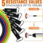 Aihoye Resistance Bands for Working Out, Exercise Bands with Handles, Stretch Bands for Exercise, Workout Bands with Door Anchors for Physical Therapy & Strength Training - Image 3