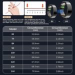 Smart Health Ring for Women Men, Fitness Tracker Ring with Heart Rate, Blood Oxygen, Sleep Tracker, Step Tracker, No Subscription Fee, IP68 Waterproof Smart Ring for iPhone & Android (Black, 8#) - Image 3