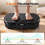 Vibration Plate Exercise Machine - 300 lbs Weight Capacity, 120 Speed Levels, 9 Workout Modes for Home Fitness, Muscle Toning & Weight Loss - Image 3