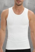 Compression Shirt Men, Slimming Tank Top, Gynecomastia Undershirts, Tummy Control Shapewear, Mens Body Shaper Vest - Image 5
