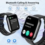 Smart Watch for Men Women, 1.85" HD Fitness Tracker with Bluetooth Calls, 120+ Sport Modes Fitness Watch, Fitness Tracker 24/7 Heart Rate/Sleep Monitor, IP68 Waterproof, Smartwatch for Android/iPhone - Image 3