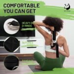 Slim Panda Yoga Strap for Stretching,Cotton Yoga Strap with Adjustable D-Ring Buckle,Non-Elastic Yoga Belt for Pilates,Gym Workouts,Physical Therapy,Improve Flexibility - Image 4
