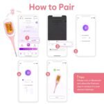 Easy@Home Smart Basal Thermometer, Large Screen and Backlit, FSA Eligible, Period Tracker with Premom(iOS & Android) - Auto BBT Sync, Charting, Coverline & Accurate Fertility Prediction EBT-300 - Image 4