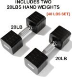 15LB 20LB 40LB 50LB Adjustable Dumbbell Set Free Weights Dumbbells Set for Women Men Hand Weights Sets Adjust Dumbbell Weight Sets for Home Gym Exercise Workout Strength Training Equipments - Image 3