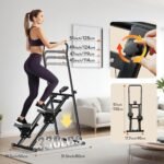 Stair Stepper for Home,Pro Vertical Climber with LCD Monitor,Foldable Cardio Exercise Machine with Adjustable Resistance Handlebar & Non-Slip Pedals,Space-Saving Design,330LBS Weight Capacity - Image 3
