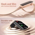 FITVII Slim Fitness Tracker with Blood Oxygen, Blood Pressure, 24/7 Heart Rate and Sleep Tracking, IP68 Waterproof Activity Trackers and Smart Watches with Step Tracker, Pedometer for Women Kids - Image 3