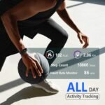 FITVII Slim Fitness Tracker with Blood Oxygen, Blood Pressure, 24/7 Heart Rate and Sleep Tracking, IP68 Waterproof Activity Trackers and Smart Watches with Step Tracker, Pedometer for Women Kids - Image 5