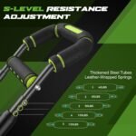 Twister Arm Trainer for Men, Chest Workout Equipment 5-Level Adjustable (40-130lb) with Ergonomic 27° Targets Biceps/Clip/Thigh, Portable Exerciser for Home Gym Travel Fitness - Image 4