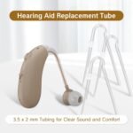 3pcs Hearing Aid Tubes Size #13 Slim Tubing with Tube Locks for Ear Molds Replacement Parts for Aids Earmold Retention Vacuum Covers Ear Supplies BTE Accessories(3.5 * 2mm) - Image 5