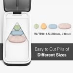BUG HULL Pill Cutter with Removable Silicone Liner, Slim Pill Splitter, Pill Cutter Splitter for Small and Tiny Pills, Pill Cutters for Small or Large Pills Professional- Purple - Image 3