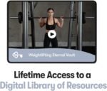 The Weightlifting Transformation Gym Buddy Journal by Habit Nest. 12-Week Trainer & Progress Tracker. Requires Full Gym Equipment. 65 Video Guided Workouts with Sets, Reps & Tracking Space. - Image 4
