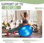 Hungdao 6 Pack Exercise Ball Bulk Inflatable Pregnancy & Workout Ball 22 Inch Heavy Duty Pilates Ball for Yoga Stretching Therapy Balance Physical Fitness - Image 5