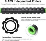Muscle Roller Stick for Athletes - Deep Tissue Fascia Blaster & Roller Massager for Myofascial Pain Relief - Body-Building Apparatus (Green black-18 inch) - Image 4