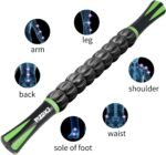 Muscle Roller Stick for Athletes - Deep Tissue Fascia Blaster & Roller Massager for Myofascial Pain Relief - Body-Building Apparatus (Green black-18 inch) - Image 7