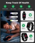 Smart Watch Fitness Tracker (Answer/Make Call), 24/7 Heart Rate Spo2 Blood Pressure Monitor Sleep Tracker, 114 Sports Modes Pedometer Calorie Step Tracker, Waterproof Activity Tracker for Women Men - Image 4
