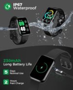 Smart Watch Fitness Tracker (Answer/Make Call), 24/7 Heart Rate Spo2 Blood Pressure Monitor Sleep Tracker, 114 Sports Modes Pedometer Calorie Step Tracker, Waterproof Activity Tracker for Women Men - Image 6
