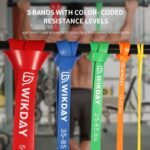 Resistance Bands, Pull Up Bands, Workout Bands for Exercise, Thick Heavy Resistance Band Set with Door Anchor, Elastic Bands for Body Stretching, Crossfit Training at Home/Gym Men & Women Women - Image 4