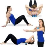Posture Magic Massage Ball Set for Myofascial Trigger Point Release & Deep Tissue Massage - Set of 6 - Large Foam/Small Foam/Lacrosse/Peanut/Spiky/Hand Exercise Ball (Blue) - Image 6