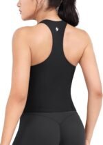 YEOREO Racerback Workout Tank Tops for Women Ackii U Neck Padded Camisole Tops Sleeveless Gym Yoga Shirts - Image 3