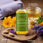 MAJESTIC PURE Arnica Massage Oil for Massage Therapy - Refreshing, and Relaxing - Natural Oils with Lavender & Chamomile Essential Oils - for All Skin Types - Men and Women - 8 fl oz - Image 4