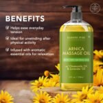 MAJESTIC PURE Arnica Massage Oil for Massage Therapy - Refreshing, and Relaxing - Natural Oils with Lavender & Chamomile Essential Oils - for All Skin Types - Men and Women - 8 fl oz - Image 5