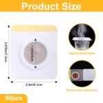 50Pcs Belly Patch, Natural Navel Sticker for Women and Men, Breathable Patches, Sweatproof Patches, Waterproof Stickers for Women Girls, Abdomen Belly Pads - Image 3