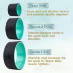 Florensi Yoga Wheel (3-Pack) - Back Stretcher and Back Roller for Back Pain, Yoga Roller for Muscle Relaxation, Pain Relief, Cracking and Popping - Image 3