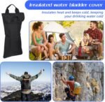 Water Bladder Bag, Durable Oxford Cloth Water Bladders Insulation Sleeve, Black Insulated Hydration Bladder for Sleeves Cover Cooler Accessories 3L Protective Sleeve (No Bladders Included) - Image 6