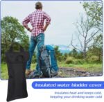 Water Bladder Bag, Durable Oxford Cloth Water Bladders Insulation Sleeve, Black Insulated Hydration Bladder for Sleeves Cover Cooler Accessories 3L Protective Sleeve (No Bladders Included) - Image 8