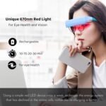 Red Light Therapy Glasses 670nm - Supports Eye Comfort, Visual Wellness & Eye Health, Wearable Light Therapy Glasses - Helps Improve Eyesight, Reduce Eye Strain (Red Light) - Image 4