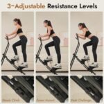 Stair Stepper with Adjustable Resistance - Stair Climber for Home Gym, Folding Cardio Machine with Extended Step Range, Adjustable Handlebar & Pedals, Tablet Holder by MACYO - Image 4