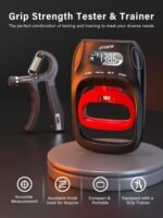 Grip Strength Tester Trainer - Electronic Hand Dynamometer of 400lbs/180kg & Grip strengthener with Adjustable Resistance for Sports - Image 3