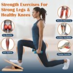 KIJO Studio Professional Wooden Calf Stretcher Slant Board 500 lbs Weight Capacity 16-Angle Adjustable Incline Calf Stretch Slant Board for Calf Stretching Exercise Squat & Physical Therapy - Image 5