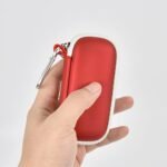 Case Compatible with KardiaMobile 6-Lead/for 1-Lead/for KardiaMobile 6L Max Personal EKG Monitor, Heart Rate Moitor Storage Holder - Red(Bag Only) - Image 4