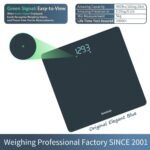 Homebuds Digital Bathroom Scale for Body Weight, Weighing Professional Since 2001, Crystal Clear LED and Step-on, Batteries Included, 400lb/180kg, Blue - Image 4