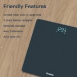 Homebuds Digital Bathroom Scale for Body Weight, Weighing Professional Since 2001, Crystal Clear LED and Step-on, Batteries Included, 400lb/180kg, Blue - Image 6